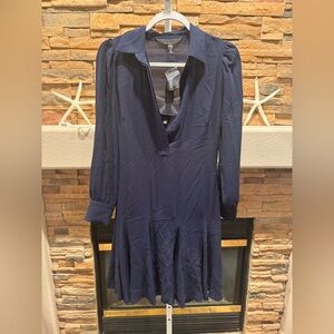 White House Black Market Deep Blue Long Sleeve size 0